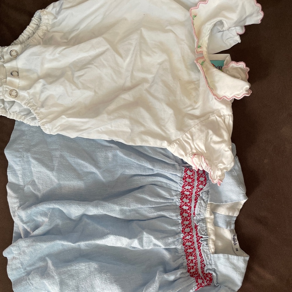 Spanish baby girl designer dress bundle - os Estorninhos & Babidu